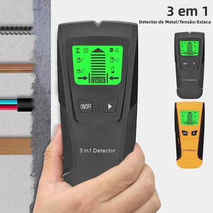 Imagem de Detector De Metais 3 Em 1 Para Vigas De Madeira, Fios Elétricos Com Tensão AC, Scanner De Parede E
