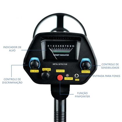 Detector De Metais Ouro Md-4080 Automático Profissional + Nf