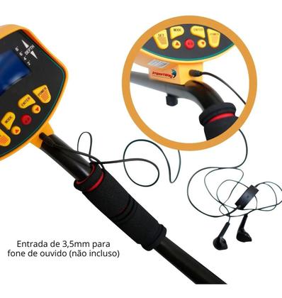 Imagem de Detector de Metais para Ouro à Prova D'água Digital com Ajuste de Sensibilidade