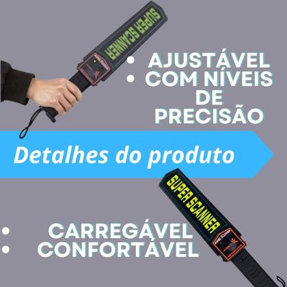 Imagem de Detector De Metais Portatil Alta Sensibilidade Metal Scanner