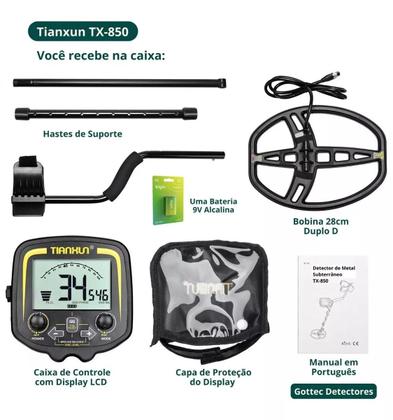 Imagem de Detector De Metais Tx-850 Tianxun - C/ Nota Fiscal, Original