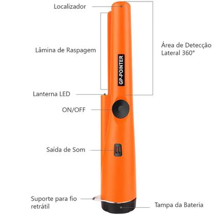 Imagem de Detector de Metal GP-POINTER MD-700 - Tianxun - Pinpointer para Detecção de Metais