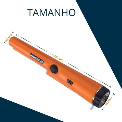 Imagem de Detector De Metal Gp Pointer Ouro Portátil Alta Precisão Laranja pinpointer gppointer