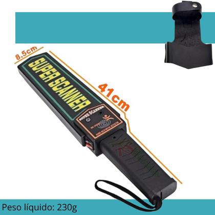 Imagem de Detector De Metal Telescópico Com Alerta Sonoro