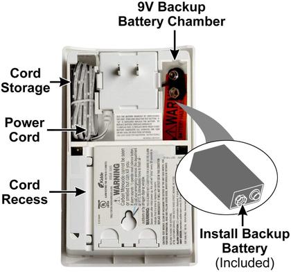 Imagem de Detector de monóxido de carbono Kidde Plug In Wall com bateria 4Pk