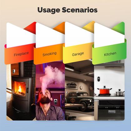 Imagem de Detector de monóxido de carbono MOES 3 em 1 com temperatura e umidade