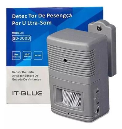 Imagem de Detector De Presença Sensor Alarme Sonoro 5 Metros Sem Fio
