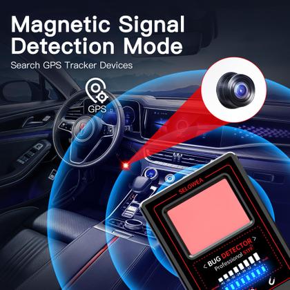 Imagem de Detector de sinal SELOWEA Hidden Camera GPS Tracker Finder