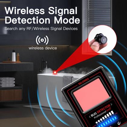 Imagem de Detector de sinal SELOWEA Hidden Camera GPS Tracker Finder