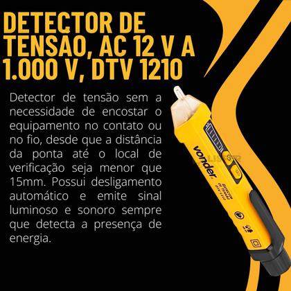 Imagem de Detector de tensão dtv1210 - Vonder