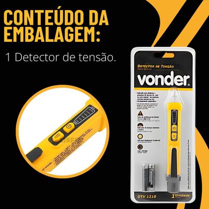 Imagem de Detector de tensão dtv1210 - Vonder