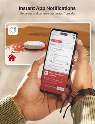 Imagem de Detector de vazamento de água X-Sense SWS0A com 3 sensores e Wi-Fi