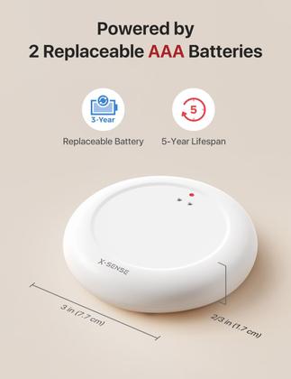Imagem de Detector de vazamento de água X-Sense SWS0A com 3 sensores e Wi-Fi