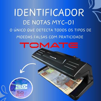 Imagem de Detector Identificador Testador Dinheiro Nota Cheque Documentos Passaporte Falsa Luz Negra UV