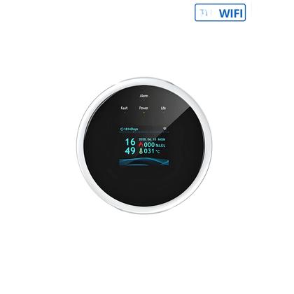 Imagem de Detector Inteligente de Vazamento de Gás WiFi com Alarme de Temperatura - Display Digital