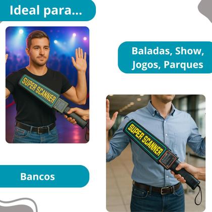 Imagem de Detector Profissional Vibração Scanner Alta Sensibilidade Manual Metais