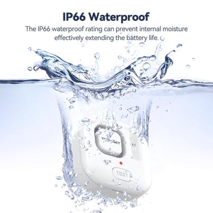 Imagem de Detectores de vazamento de água TECKNET 120dB com sensor de alarme (pacote com 3)