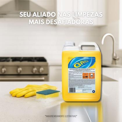 Imagem de Detergente Alcalino Grill 5L Remove Gordura Queimada