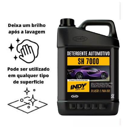 Imagem de Detergente automotivo sh7000 shampoo carro 5l concentrado