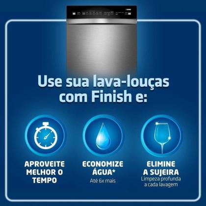 Imagem de Detergente Em Pó Lava Louças Finish Limpeza Advanced 2,5Kg