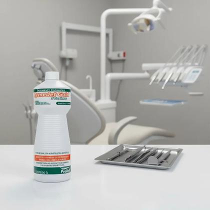 Imagem de Detergente Enzimático 5 Enzimas 1l Odontológico Médico Manicure Prolink