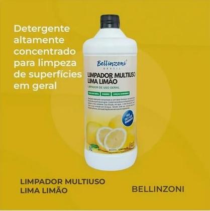 Imagem de Detergente Limpador Multiuso 1 Litro Lima Limão Bellinzoni