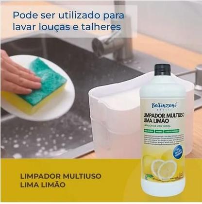 Imagem de Detergente Limpador Multiuso 1 Litro Lima Limão Bellinzoni