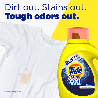 Imagem de Detergente para roupa Tide Simply + Oxi Refreshing Breeze 300mlX12