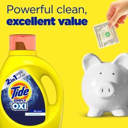 Imagem de Detergente para roupa Tide Simply + Oxi Refreshing Breeze 300mlX12