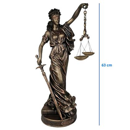 Imagem de Deusa Da Justiça thêmis escultura estátua Balança Gigante 63 cm