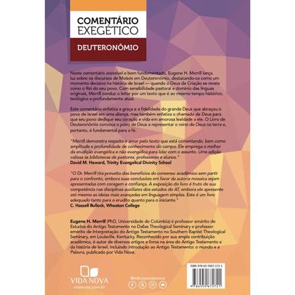 Imagem de Deuteronômio  Comentário Exegético  Capa Dura  Eugene H. Merrill