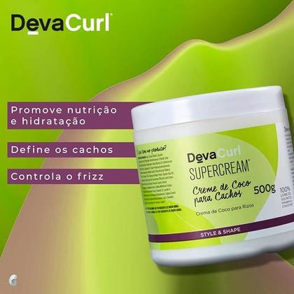 Imagem de Deva Curl Supercream Creme de Coco Para Cachos 500g