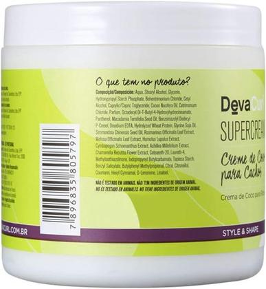 Imagem de Deva Curl Supercream Creme de Coco Para Cachos 500g