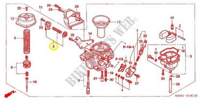 Imagem de Diafragma Corte Ar Carburador Honda Titan 150 Sport 04/08