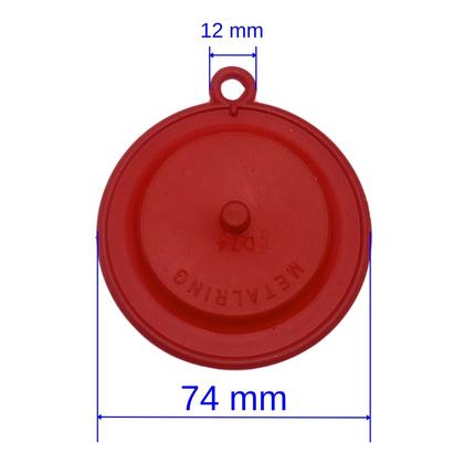 Imagem de Diafragma Membrana Aquecedor Orbis Válvula Plástica D74 mm - MR7059143