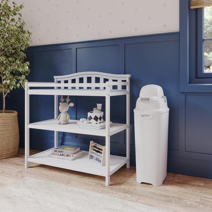 Imagem de Diaper Pail Foundations Tall Airtight Lid 60 fraldas brancas