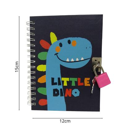 Diario com Cadeado e Chaves 45 Folhas Estampa Dinossauro - DY