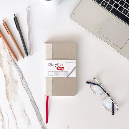 Imagem de Diary Flex Refil Hahnemühle 18,2x10,4cm 80 Folhas Pautado