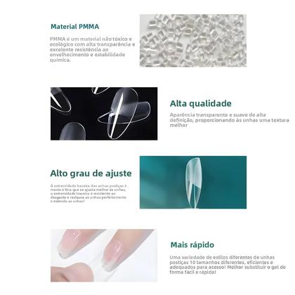 Imagem de Dicas de Unhas em Gel - 120 Peças com Vários Estilos e Formas