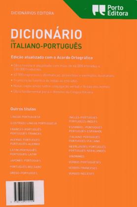 Imagem de Dicionário Editora de Italiano-Português