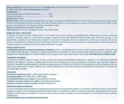 Imagem de Dicloro Premium Domclor 10KG Cloro Granulado Para Piscinas