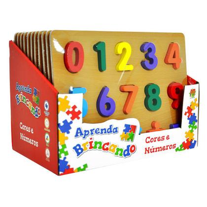 Imagem de Didatico Infantil Aprenda Brincando Cores E Números 16 Peças