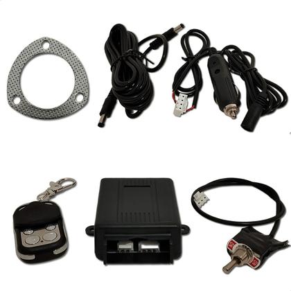 Imagem de Difusor 3 Polegadas Escapamento Eletrônico Inox Universal + Controle