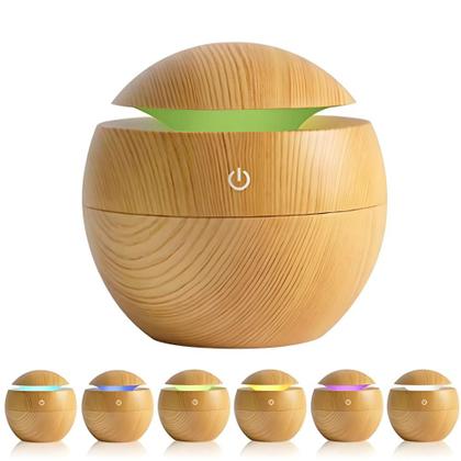 Imagem de Difusor Aromatizador de Ambientes Ultrassonico e 7 Luz de led 