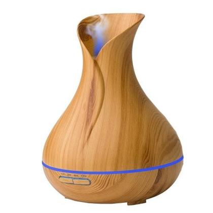 Imagem de Difusor Aromatizador E Umidificador Com Controle Remoto Ambientes 400ml Led 7 Cores