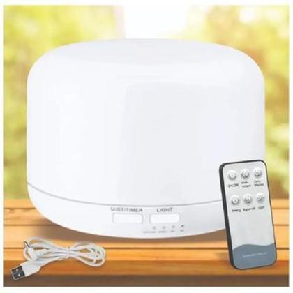 Imagem de Difusor Aromatizador Umidificador Ultrassonico com Controle Remoto e 7 Cores LED 3