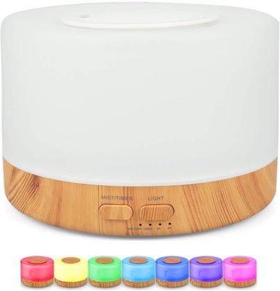 Imagem de Difusor Aromatizador Umidificador Ultrassonico com Controle Remoto e 7 Cores LED 3