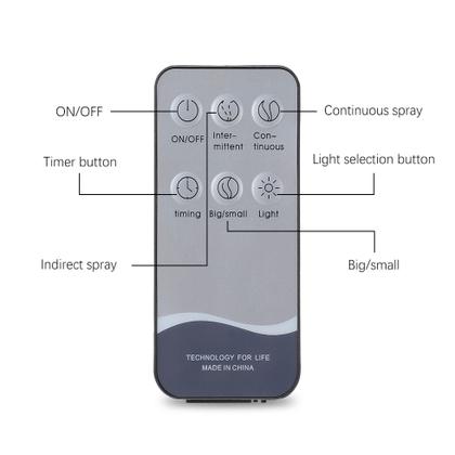 Imagem de Difusor Aromatizador Umidificador Ultrassonico com Controle Remoto e 7 Cores LED 300ml