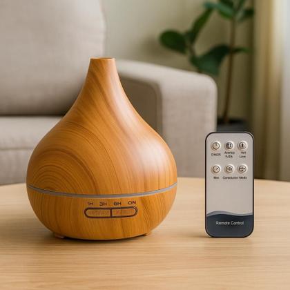 Imagem de Difusor Aromatizazdor Umidificador Ar Gota 400ml Ultrassônico Bmax