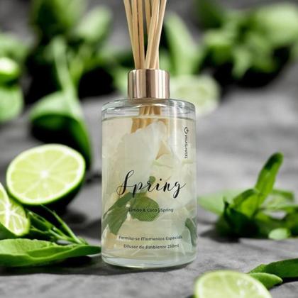 Imagem de Difusor De Ambiente Spring Limão E Coco 250Ml Velas Lovers